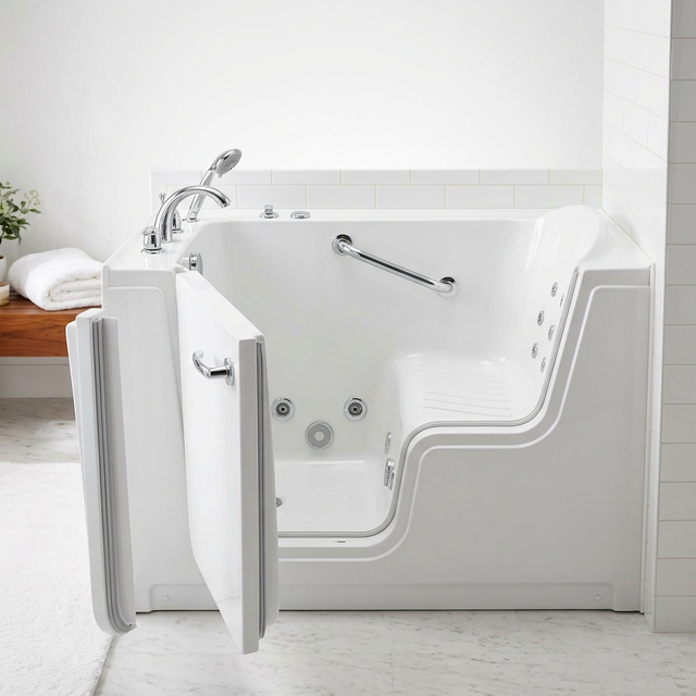 American Standard walk-in tub with hydrotherapy jets